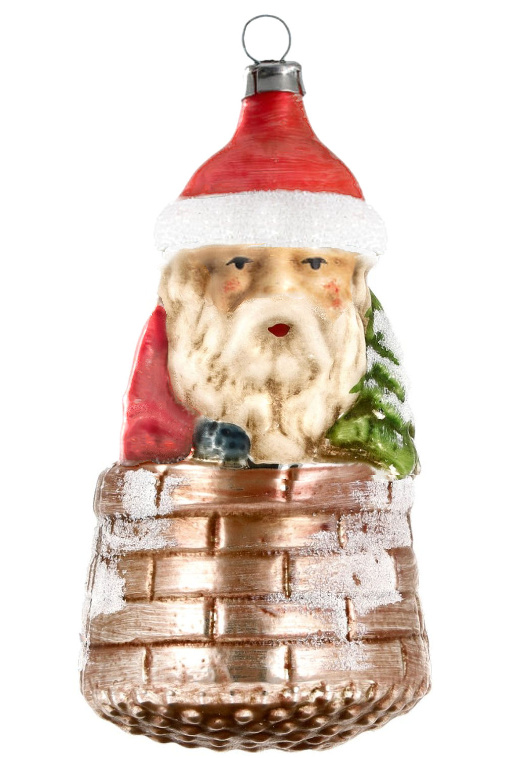 Nicholas with tree in the chimney