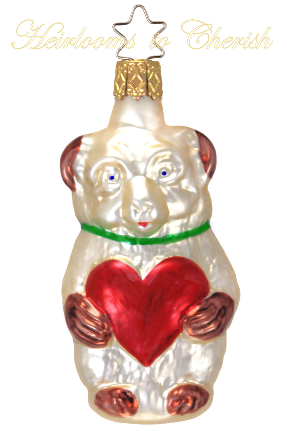 Matte Gold Bear with Heart