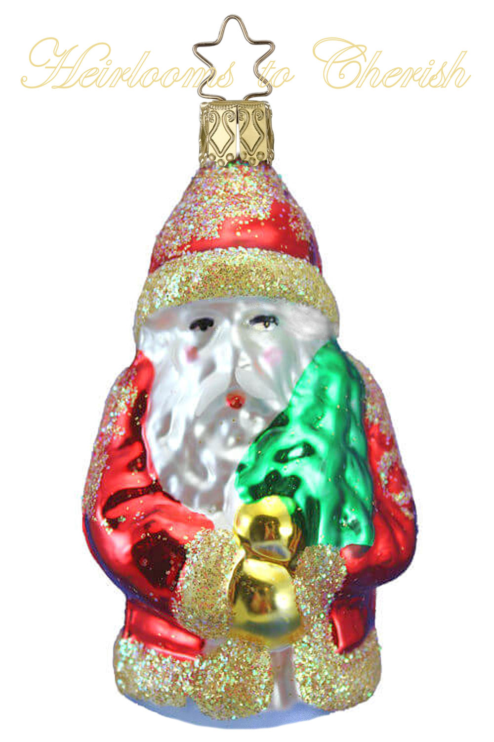 Inge Glas OWC 4170 Chocolate Mold Santa German Christmas Orn NEW w/FREE Gift Box 